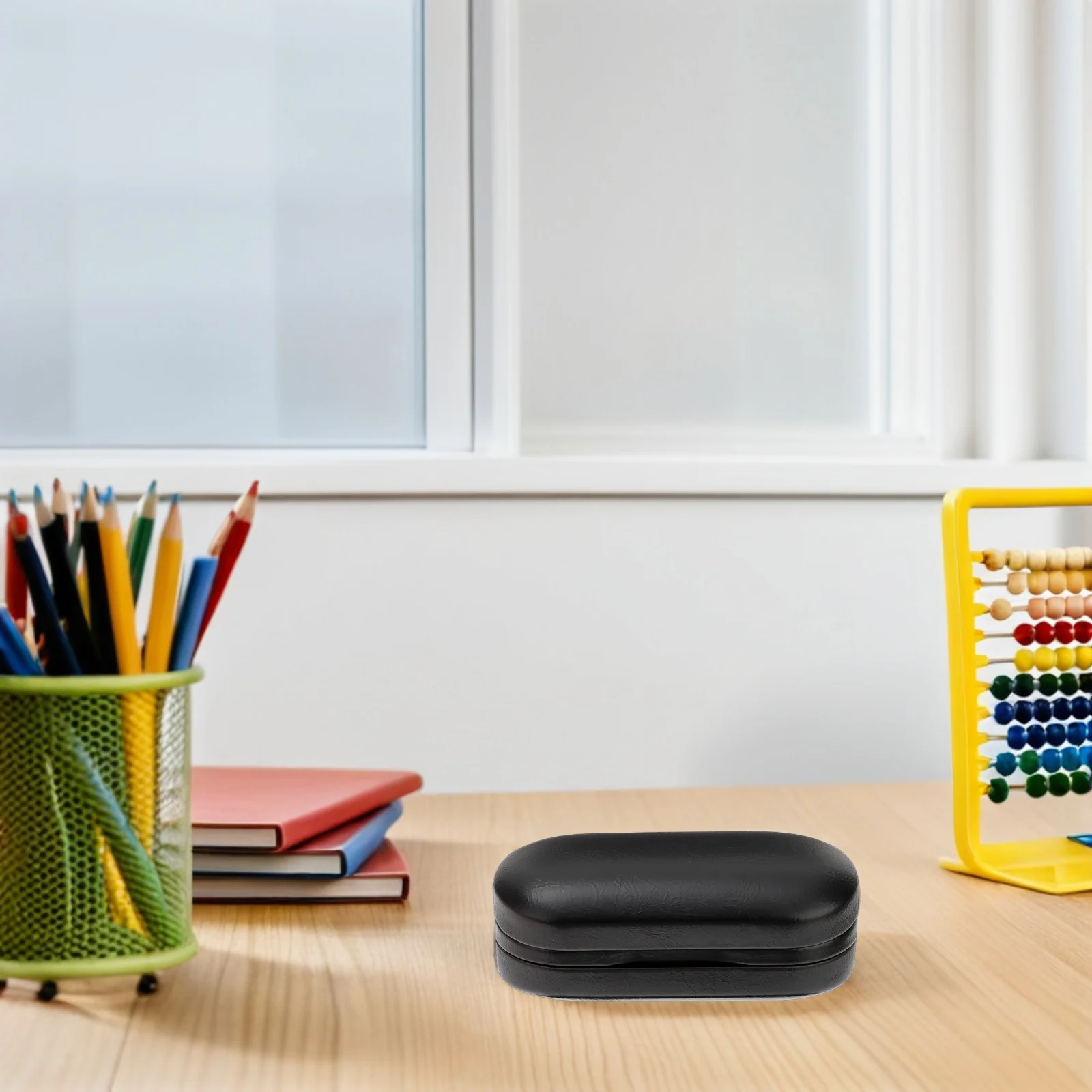 

Sunglasses Holder Double Glasses Case PU Travel Organizer Portable Eyeglass Box Home Storage Black Accessory Gift