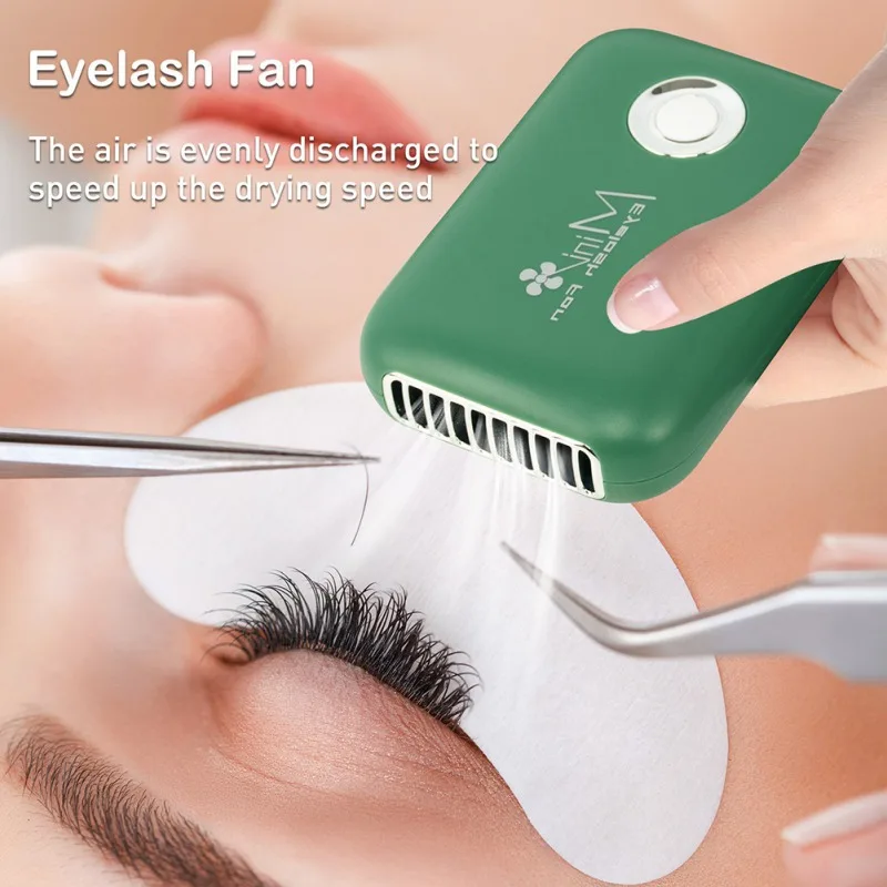 USB Rechargeable Eyelashes Dryer Fan Electric Mini Portable Upgrade Handheld Bladeless Air Conditioning Blower Extension Nail