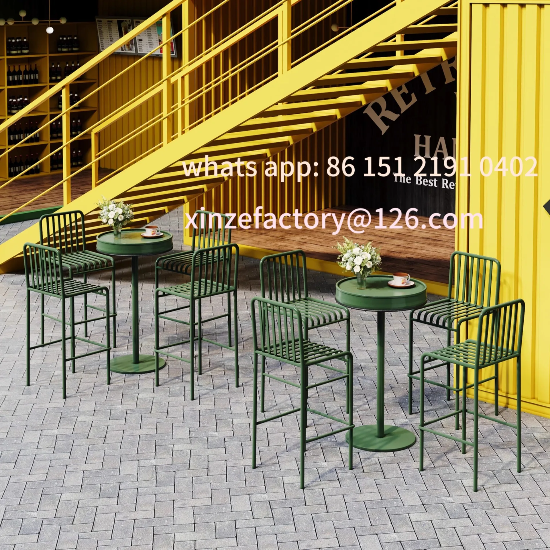 

Customizable modern minimalist outdoor tables and chairs
