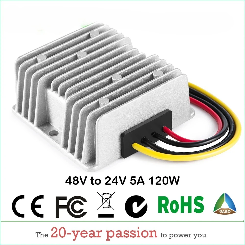 48V to 24V 40A-125A DC DC Step Down Converter Voltage Reducer Electric Scooter CE Certificated 48VDC to 24VDC Power Supply Unit