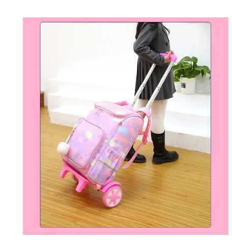 

Школьный рюкзак на колесиках для девочек, школьный рюкзак на колесиках, детский дорожный багаж, сумки на колесиках, школьный рюкзак на колесиках для девочек