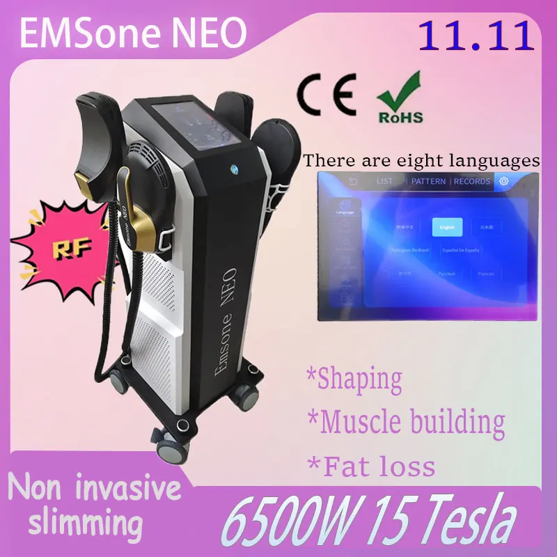 2024 Portable 15 Tesla EMSone NEO RF Electromagnetic Training Slimming Machine Improves Obesity Non Invasively