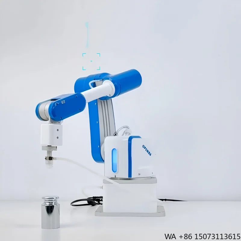 Six-Axis AI Robotic Arm with Vision System, Open Source Programmable Robotics Kit for Education and Research Automation