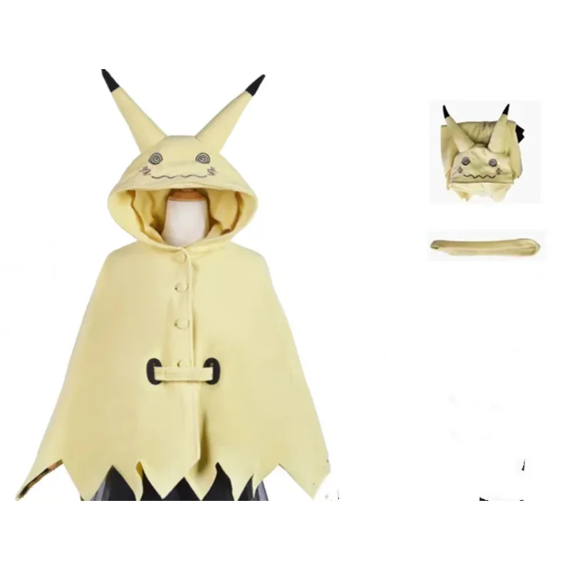 TAKARA TOMY Mimikyu คอสเพลย์อะนิเมะการ์ตูนน่ารักผู้หญิง Kigurumi ชุดนอนชุดเสื้อคลุมฮาโลวีนเสื้อคลุมสําหรับผู้ใหญ่