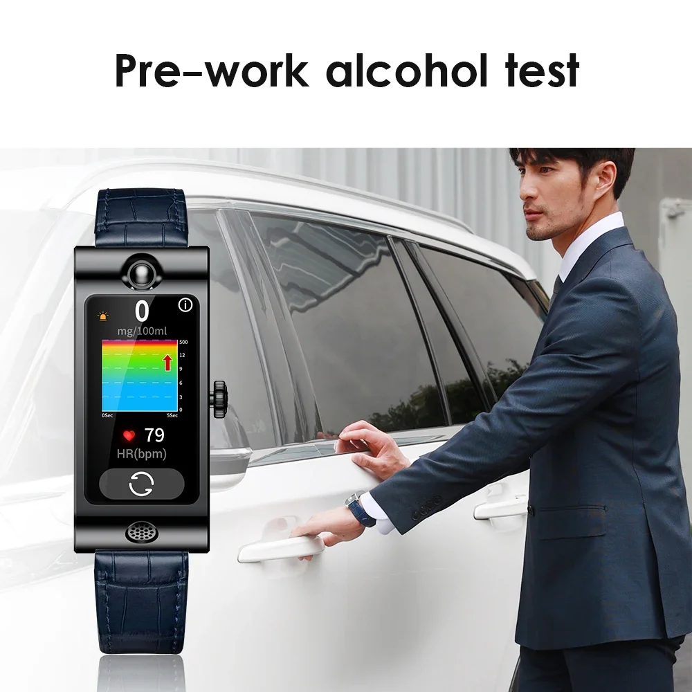 Innovation ROCAR  Breath Alcohol Smart Watch Tester Analyzer Alcohol Detector Breathalyzer