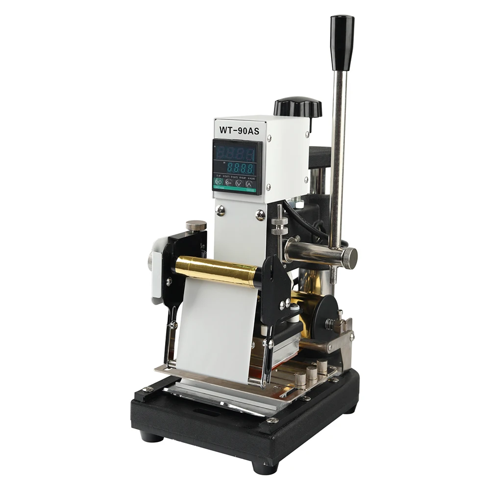 Hand Pressure Fully Automatic Embossed Silver Stamping Machine Digital Display Manual PVC Card Embossed Stamping Machine