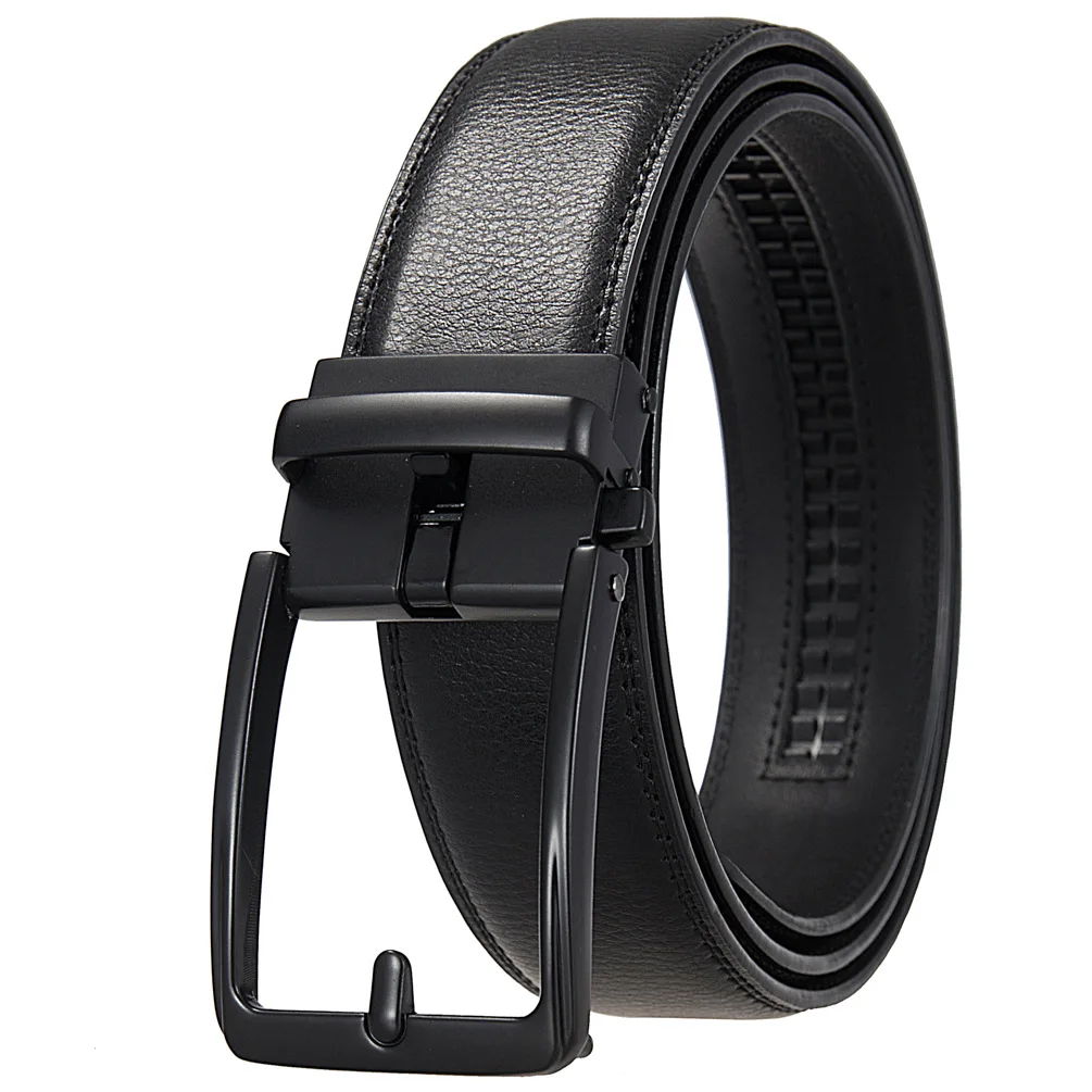 

Top Quality Mens Black Belts Luxury Adjustable Genuine Leather Brown Belt For Men 3.5cm Width Formal Suit Waist Belt Male