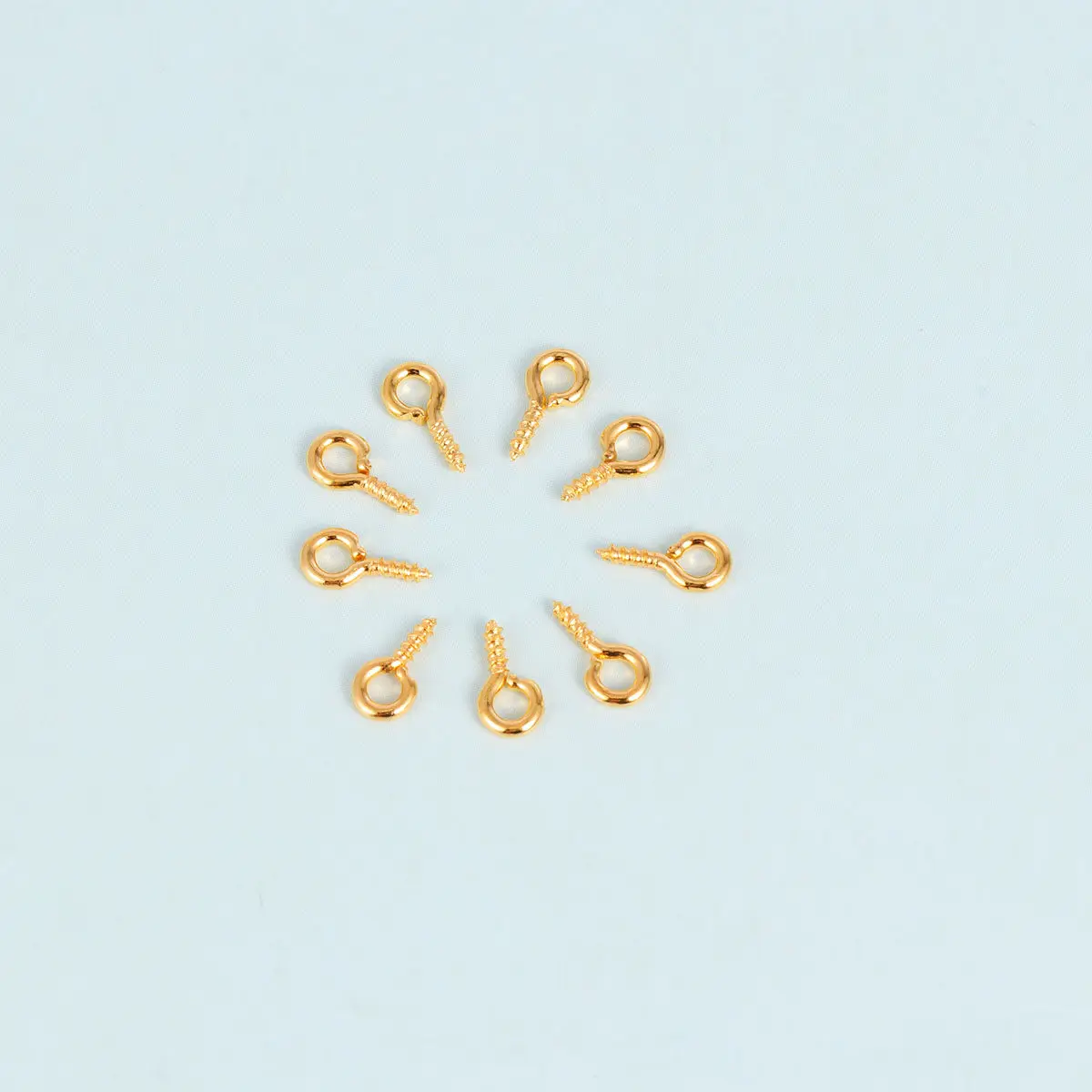 1 Paquete de Tornillos de Ojo de Oveja Multiusos con Ganchos Roscados de Tamaños Mixtos para Bricolaje en el Hogar, Joyería, Colgar Fotos, Manualidades en Madera, Autorroscantes