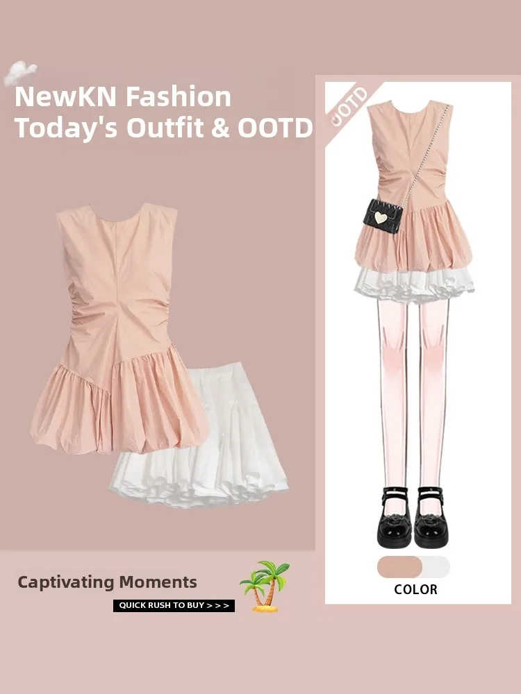 Été nouveau Sle Faionable Svel gilet et jupe à fleurs ensemble décontracté doux ort jupe deux pièces ensemble Anti-âge à la mode