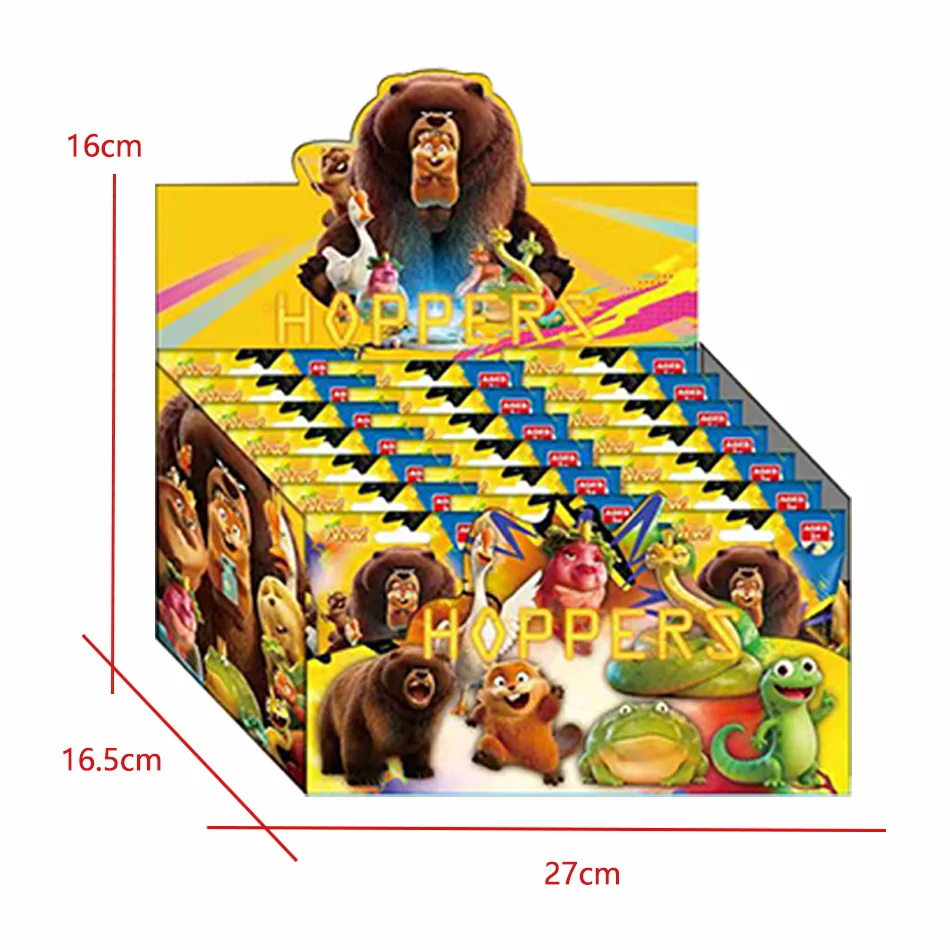 2026 HOT 24pcs/set HOPPERS Beaver Transformation Plan Series keychain Figure Hoppers Action Figure Movie Model Toys Kids Gift