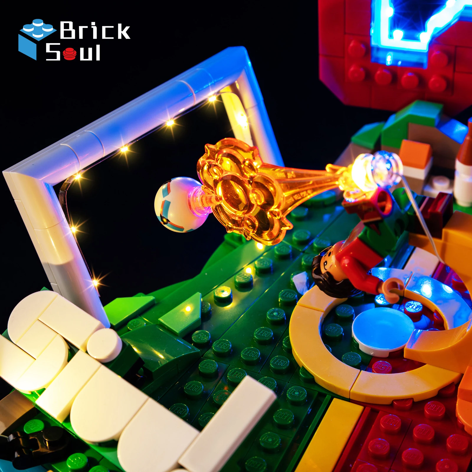 BrickSoul LED-Beleuchtungsset, geeignet für Lego Cristiano Ronaldo – Soccer Highlights 43012, Modell ohne Bausteine – Detail 4