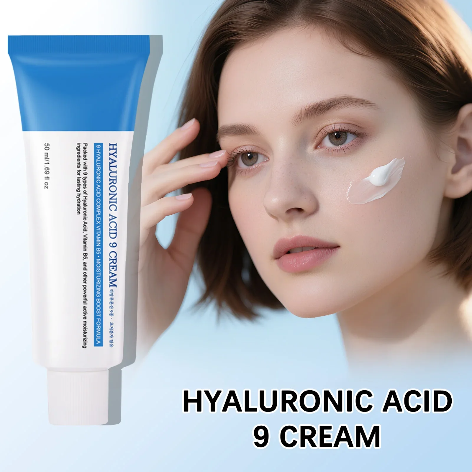 9x كريم الوجه بحمض الهيالورونيك فيت B5 50 مل - ممتلئ وتهدئة البشرة الحساسة، معزز ترطيب خفيف الوزن لإصلاح البشرة #1