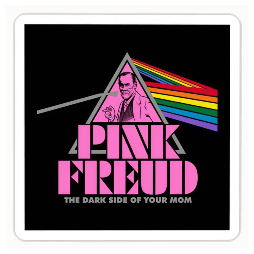 Pink Freud Waterproof Stickers For Decorating Car Windows Motorcycles And Computers.