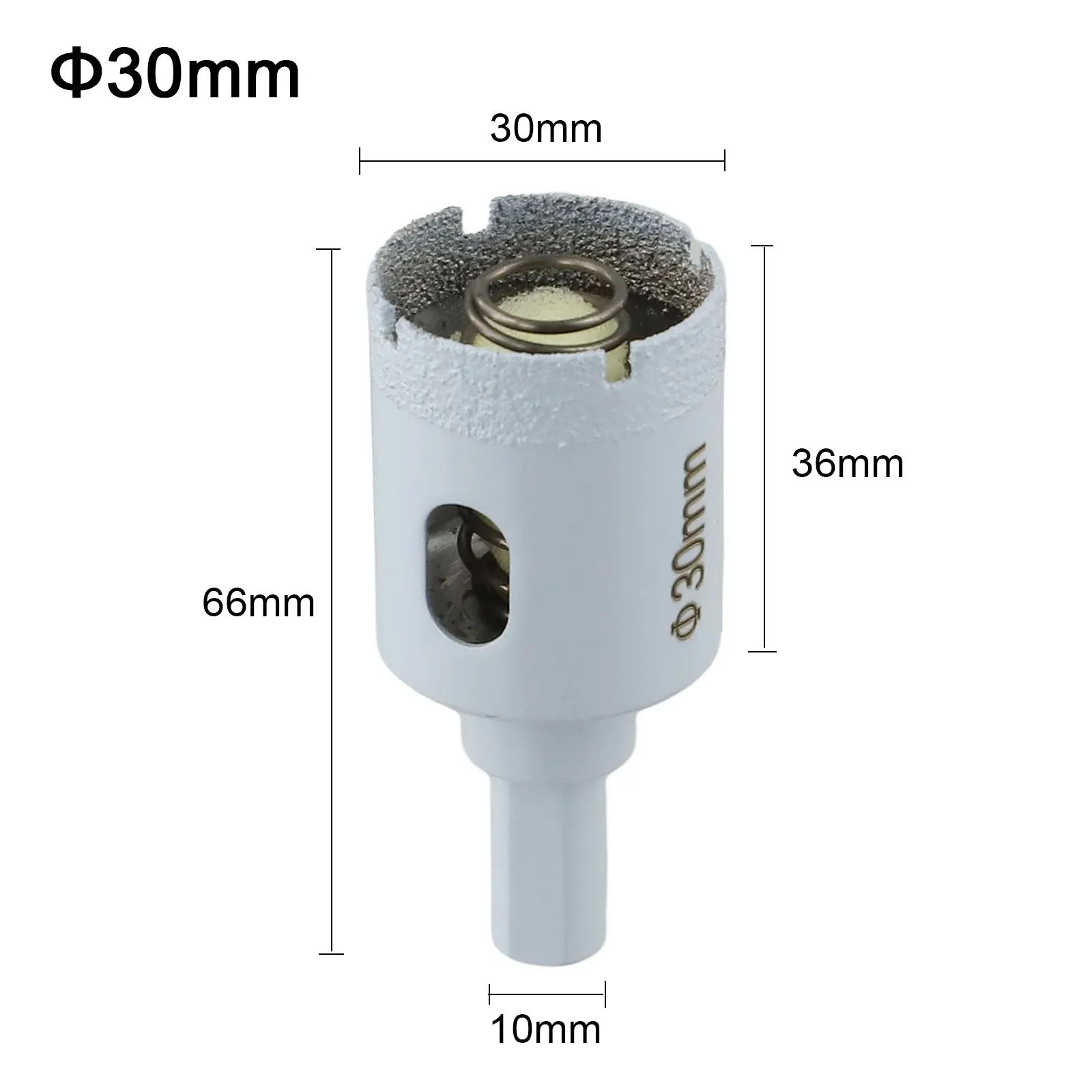 Hole Cutter for Porcelain Tiles and Granite Dry Cutting Drill Bit with Innovative Sponge Feature for Extended Performance