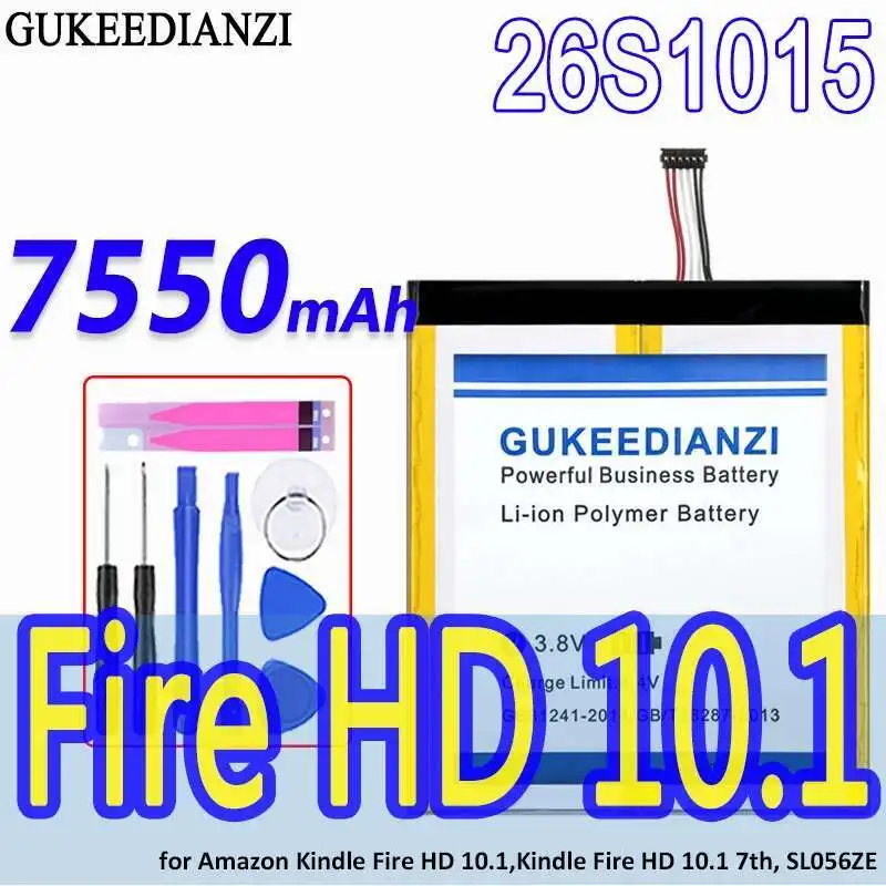 

Аккумулятор для планшета 26S1015 без железного листа 7550 мАч для Amazon Kindle Fire HD 10,1, Kinder 10.1 7Th, SL056ZE