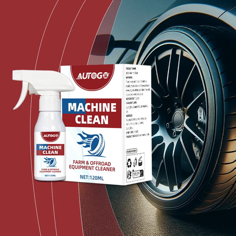 AUTOGO 120ml Car Tire Wheel Cleaner Spray Brake Dust Remover Alloy Rim Farm Offroad Equipment Gloss Shine