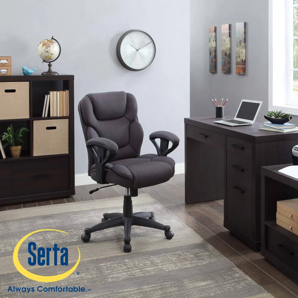 Serta Big & Tall Fabric Manager Office Chair, Supports up to 300 lbs