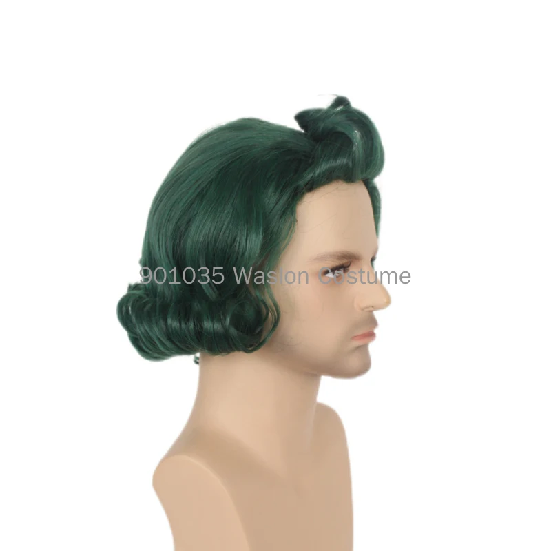 Adult Halloween Cosplay Wig The Chocolate Factory Deluxe Oompa Loompa Costume Happy Candy Wig