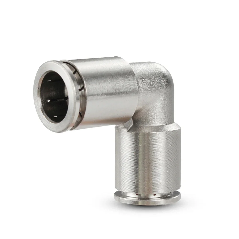 Pneumatic PV Pipe Connector 4-16mm OD Air Hose Nickel Plated Brass Push In Quick Connector Air Fitting Plumbing