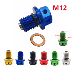 M12xP1.5 Magnetic Oil Drain Plug Bolt Screw For Yamaha YZ400F YZ426F WR400F WR426F YZ80 YZ100 YZ125 YZ250 YZ400 YZ465 YZ490