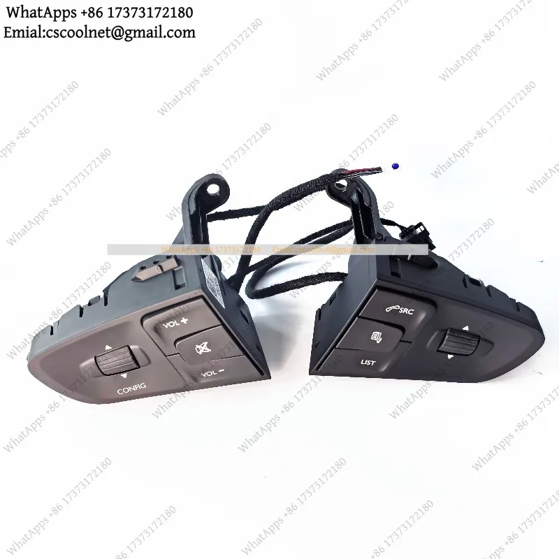 Car Steering Wheel Control Button Bluetooth Music SRC Handsfree Switch for Peugeot 508 408 Citroen C4 C5 2018-2021 Accessories