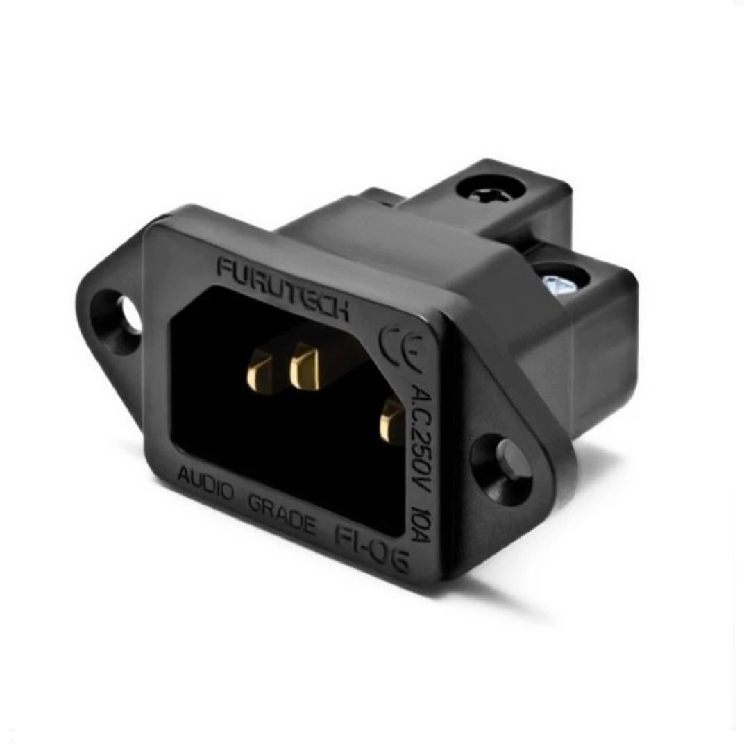 AC FI-06 IEC Входная розетка из чистой меди/позолоченного/родиевого покрытия Шасси питания переменного тока Входная розетка IEC