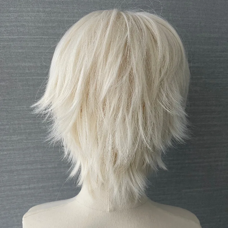 Blonde Wig for Men Natural Fluff Short Wig Cool Hairstyles Synthetic Wigs for Daily Use Wear To Go