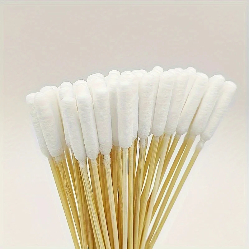 50/100/300/500/900/1000Pcs Pet Cotton Swabs, Disposable Long Cotton Swab Stick With Wooden Handle For Pet Dog Ear Cleaning