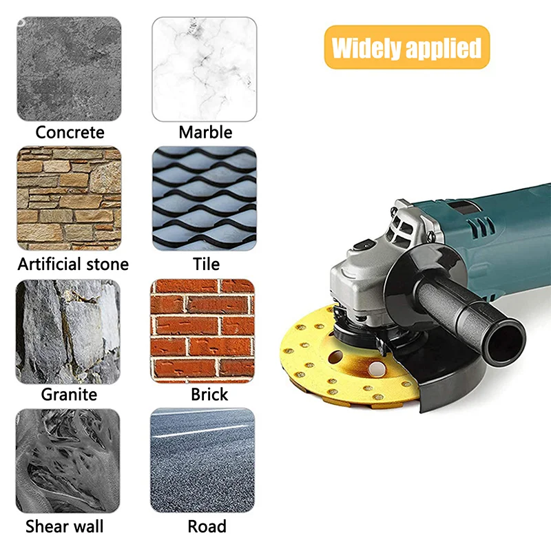 Roda Gerinda Berlian Turbo Beton 4 Inci 12 Seg Roda Gerinda Sudut Tugas Berat untuk Penggiling Sudut