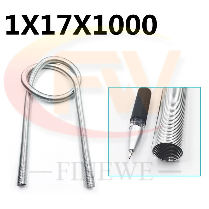 Wire 1.0mm Length 1M Bending Catheter Protective Hose Spring Thin Long Flexible Galvanized Steel Compression Spring