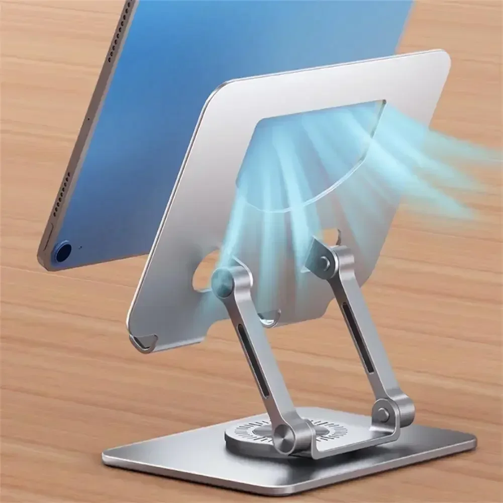 360° Rotatable Tablet Holder Adjustable Foldable Desktop Stand Holder Compatible For 4.7-12 Inch Ipad Pro/Air/Min Laptop Tablet image 5
