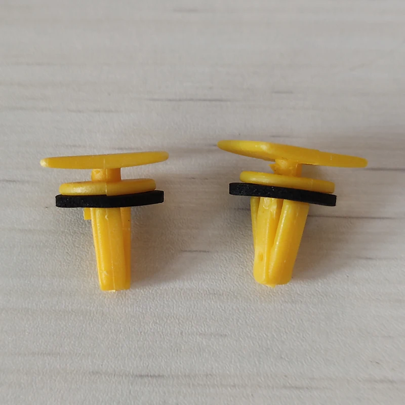 20 pezzi di plastica gialla Trim clip minigonne laterali e davanzale modanature di fissaggio per Kia Hyundai 87756-4A000