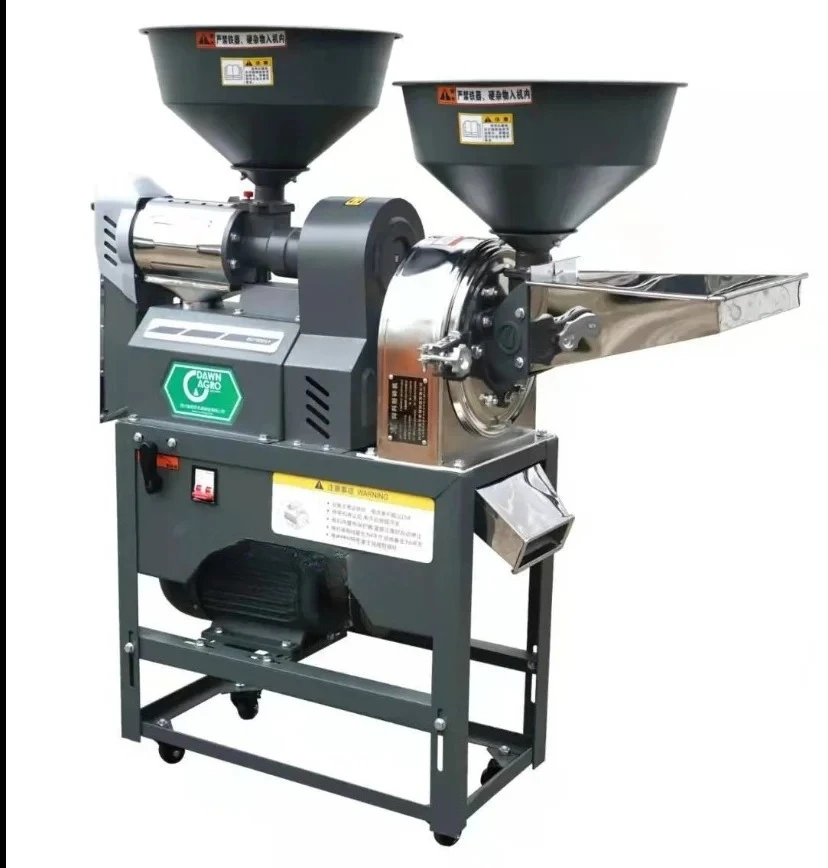 New Style Automatic Mini Combine Rice Mill Crush the Grain and Coarsely Crush the Corn to Make Feed Assemble Yourself