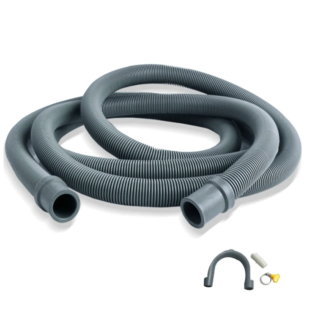 Thick Wall Drain Pipe Waterproof Drain Hose Corrugated Design Dishwasher Washer Extension Drain-pipe Sewer Accessories