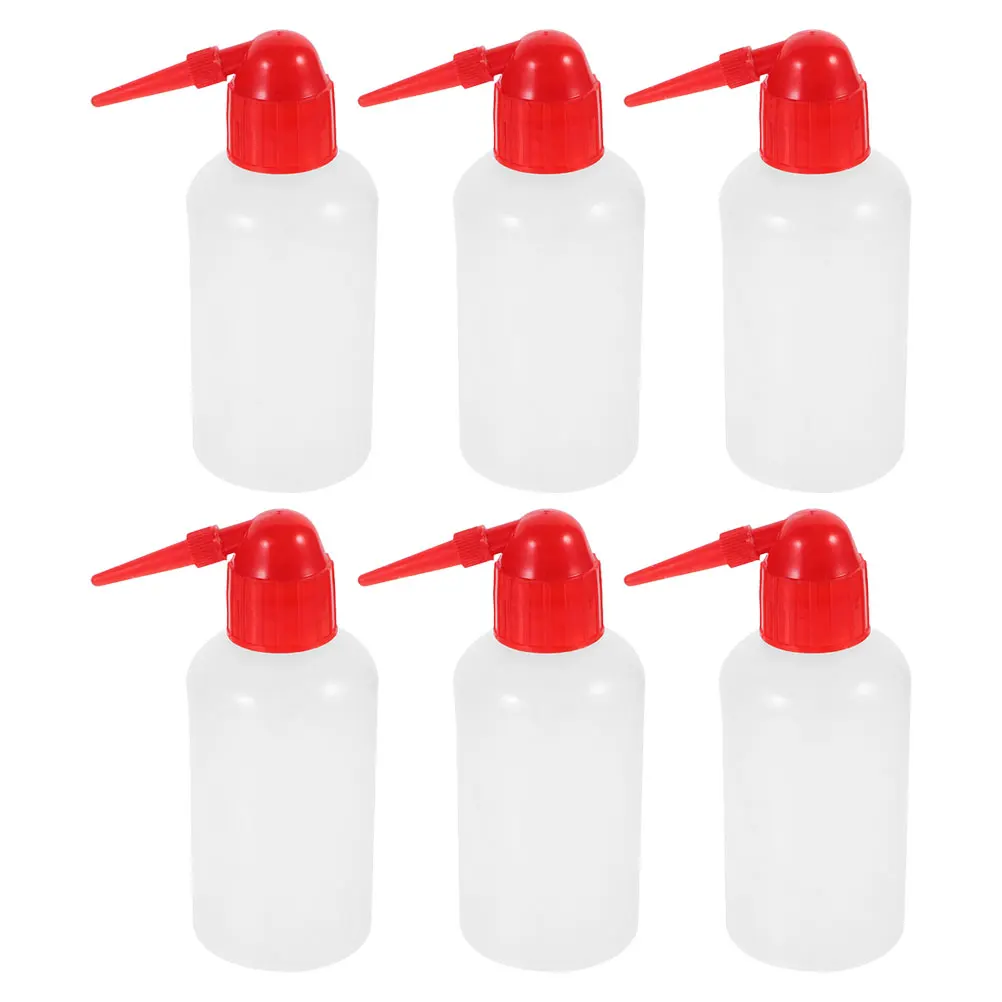 

6pcs Cleaning Bottle Lab Wash Squeeze Safety Rinse Bottles Precision Angled Spout Thickened Material Portable Scaled
