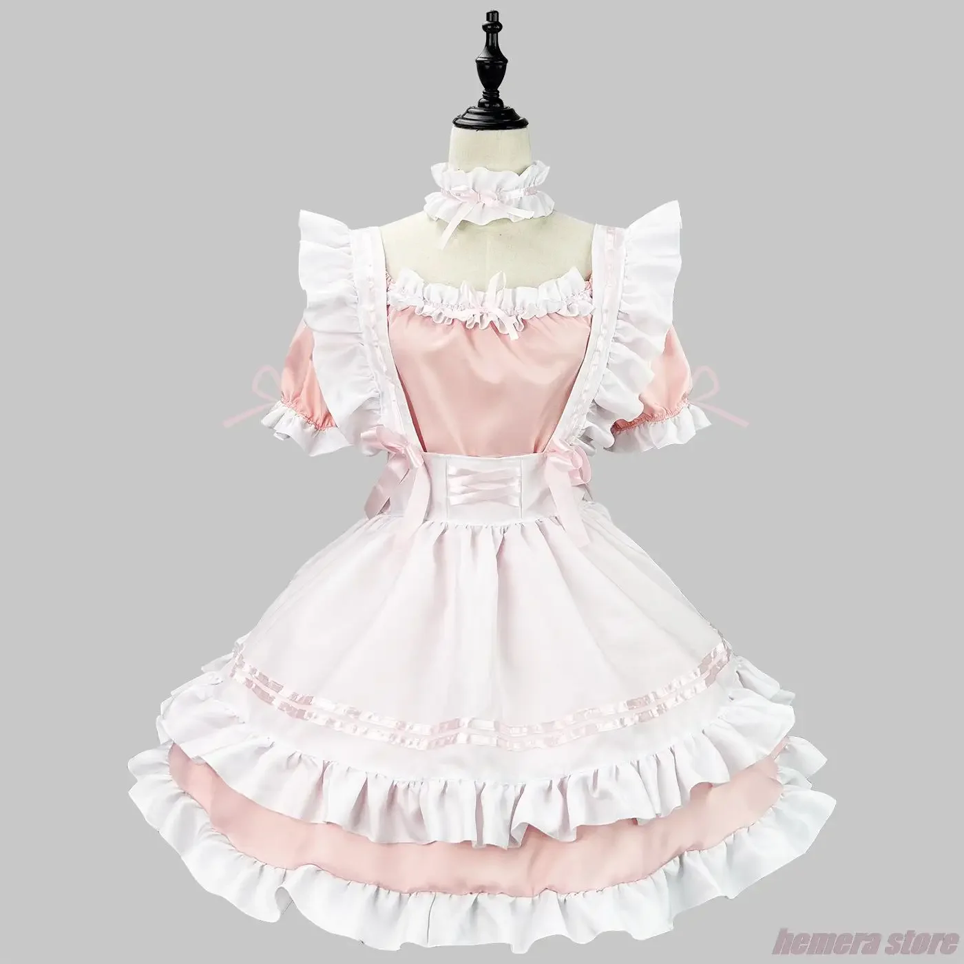 

Japanese Maid Uniform Lovely Girl Student Lolita Dress Cosplay Costume Sweet Cute Cat Cafe Princess Harajuku Kawaii Lingerie