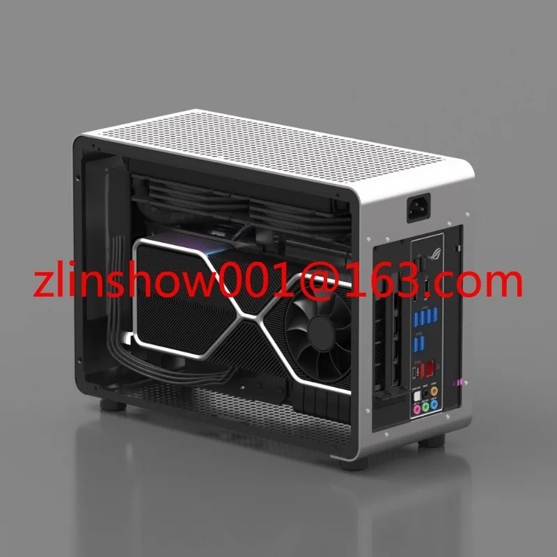 GEEEK G1-pro aluminum alloy chassis A4 sfx240 water-cooled itx transparent chassis