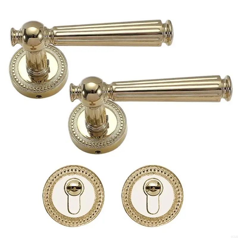

97QD Vintage Stainless Steel Door Knobs With Quiet Lock for Household Daily Use