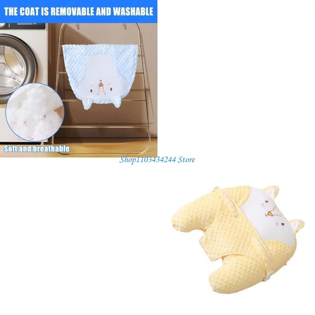 وسادة رضاعة للرضع تدعم الرأس مع كيس وسادة قابل للفصل، وسادة ناعمة للرضاعة الطبيعية، وسادة مريحة #1