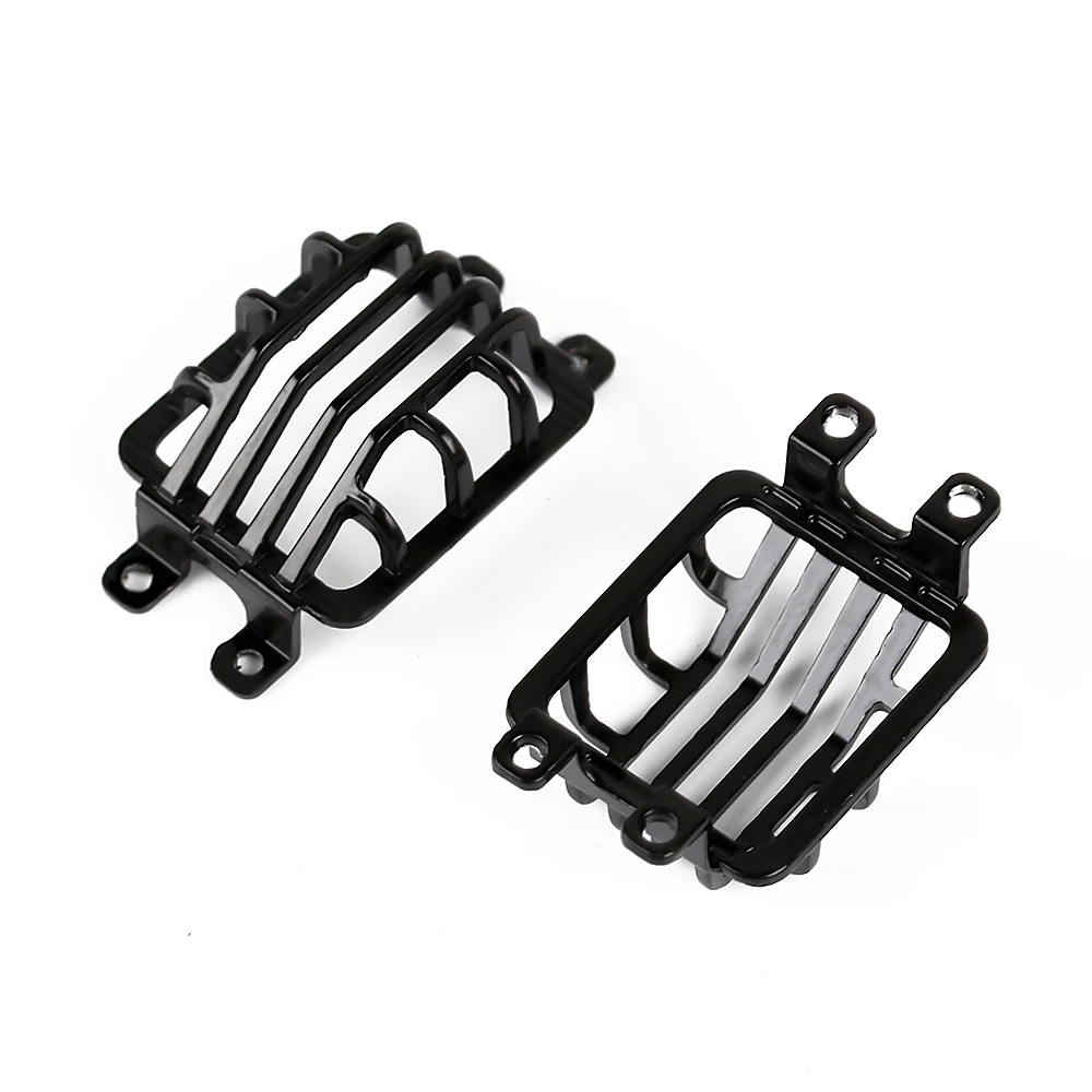 INJORA 6PCS guscio protettivo della copertura della luce posteriore anteriore in metallo per le parti di aggiornamento 1:10 RC Crawler TRX4 G500