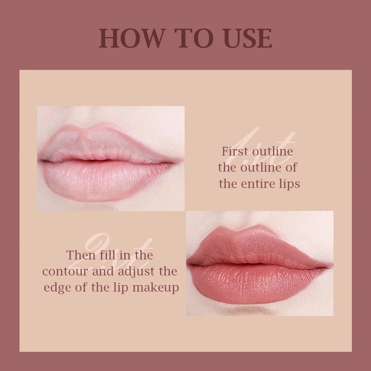 Long Lasting Matte Nude Lipliner Pencil Waterproof Sexy Red Contour Tint Lipstick Non-stick Cup Moisturising Lip Makeup Cosmetic