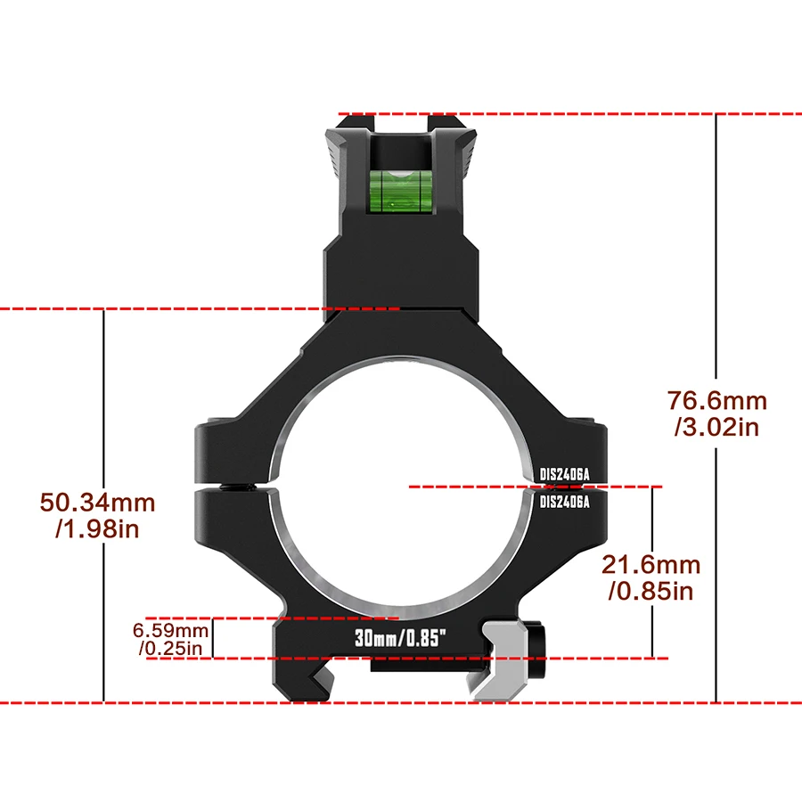 Discoverer Heavy-Duty Three-Pin Multi-Function Clamp High Precision 7075 Aluminum 0.85-1.25 Inch Clamp for Industrial Use