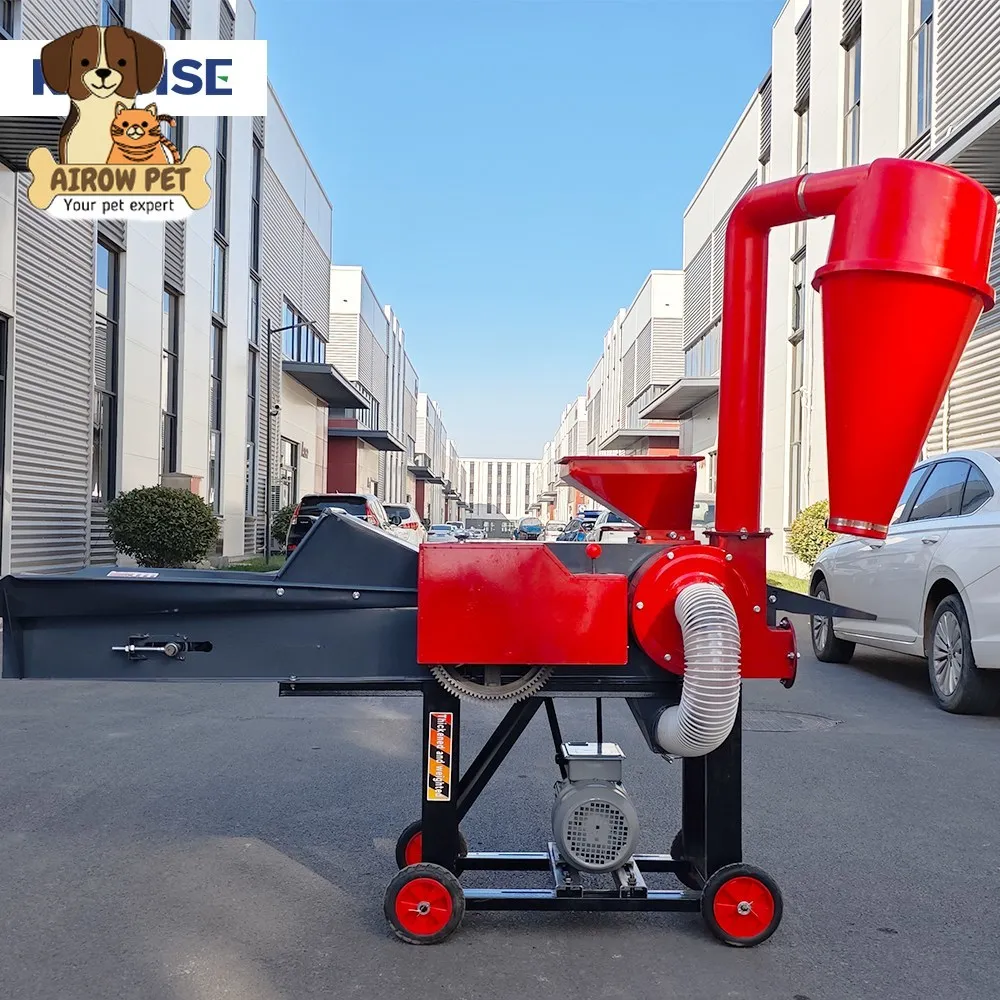 AIROW Multifunctional Chaff Cutting Kneading and Crushing Machine for Grass Straw and Corn Stalk Animal Feed Processing