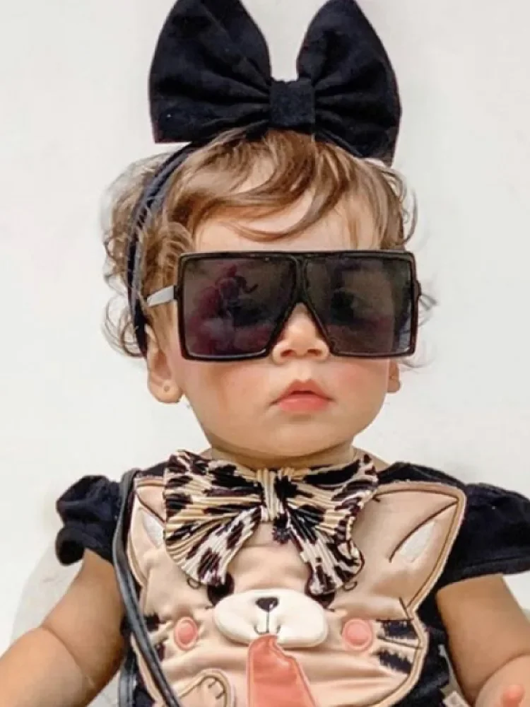 Gafas De Sol cuadradas para niños y niñas, lentes De marca, a la moda, nuevas