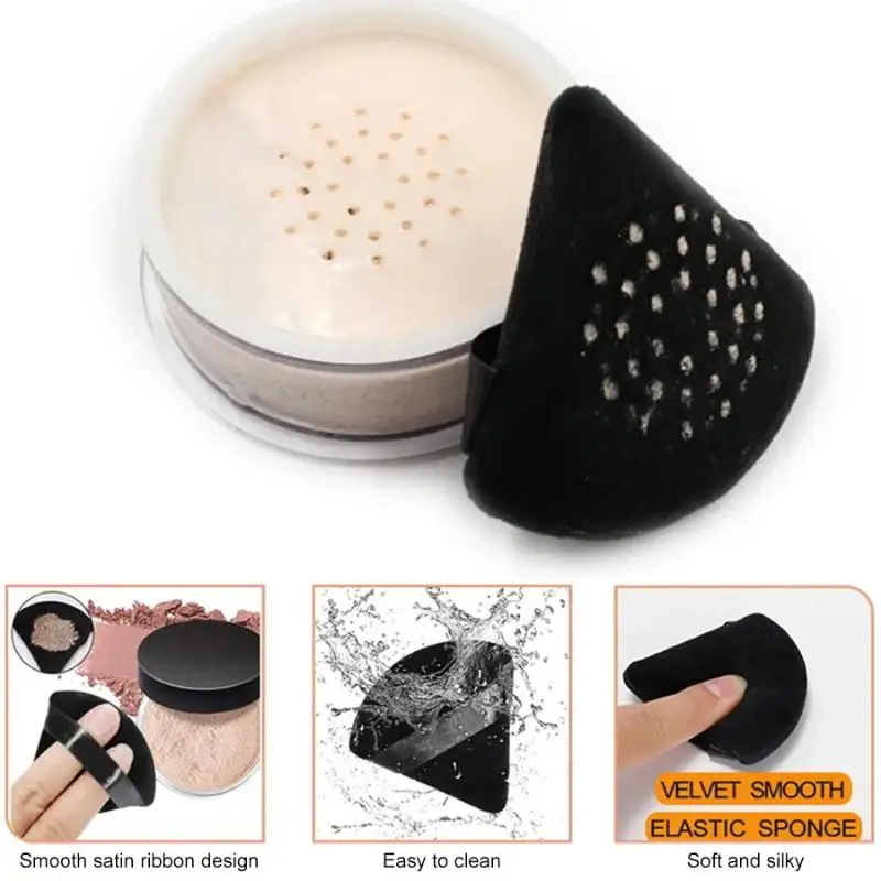 12 pezzi triangolo soffio trucco bellezza spugna soffio triangolo per trucco in polvere frullatore soffio per dita trucco accessori cosmetici