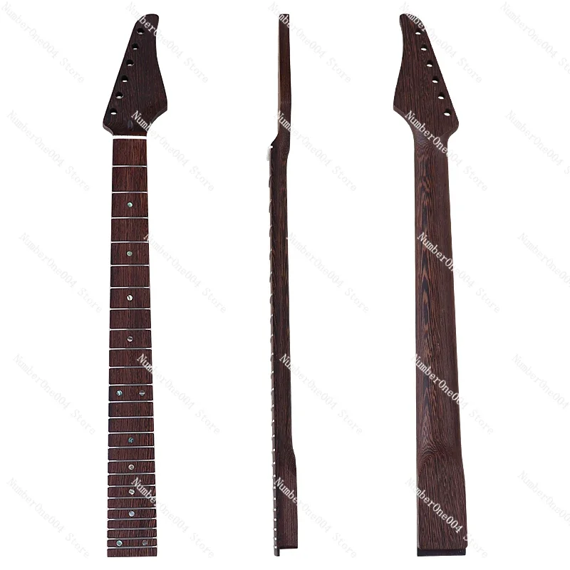 

6 Strings 24 Frets Chicken Wing Wood Electric Guitar Neck Single Shake Guitar Handle DIY Modified Replacement Part