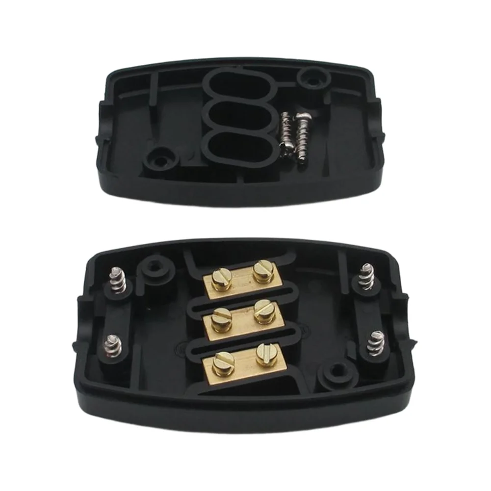 Three Terminal Junction Box 2 Pack for Safe Electrical Connections in Indoor and Outdoor Environments Construction