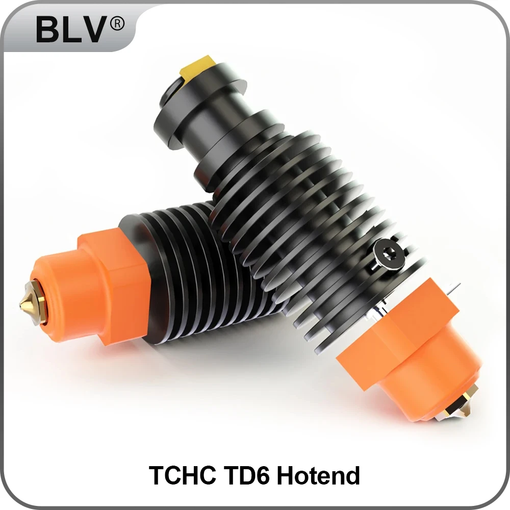 

BLV 3D TCHC TD6 Hotend Ceramic Heating Core & TUN Nozzle For CHC TD6 V6 HOTEND DDE DDB Direct Drive or Bowden DDB EXTRDUER