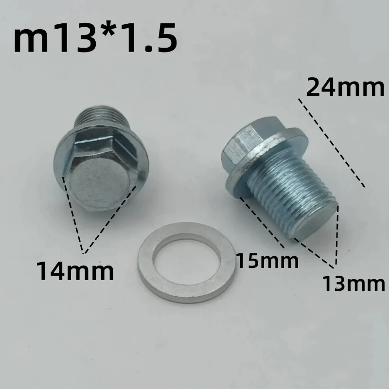 Car Oil Pan Drain Screw, Oil Collection Groove Drain Plug Screw Kit M13 M15 M17, High-quality