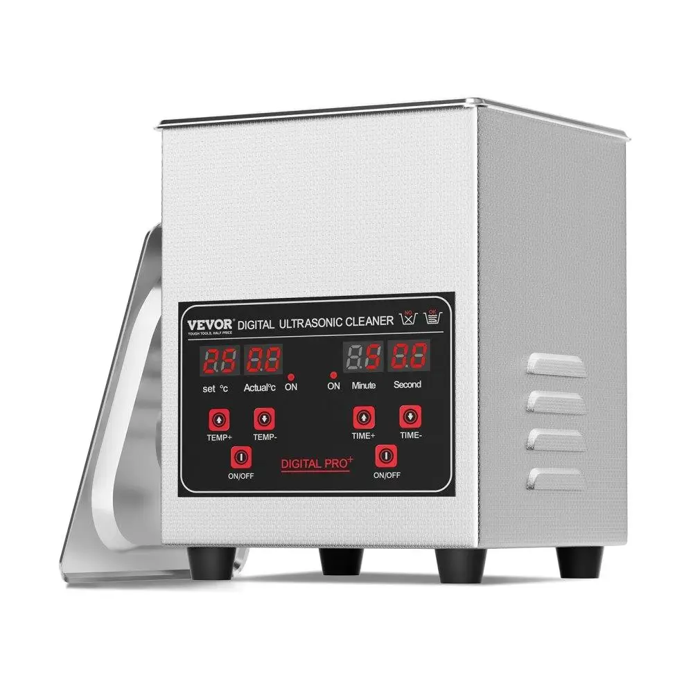 

Ultrasonic Cleaner 1.3L with Heating Timer for Jewelry Glasses Dentures Retainers Small Parts for cleaning Machine